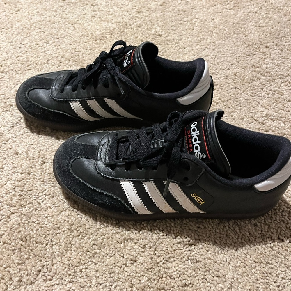 adidas Kids Samba Sneakers in Black and White